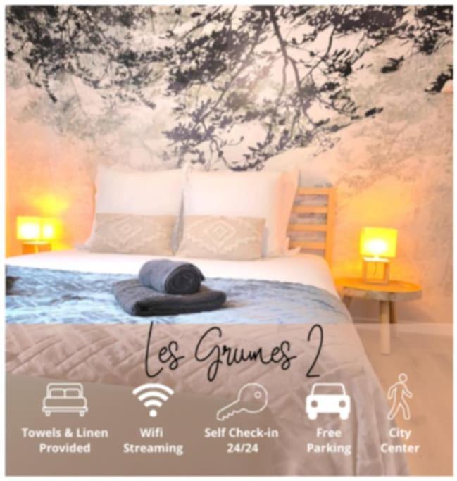 Nouveau Les Grumes 2 - Maison - 2 Chambres - Jardin - Neuf กงเปียญ ภายนอก รูปภาพ